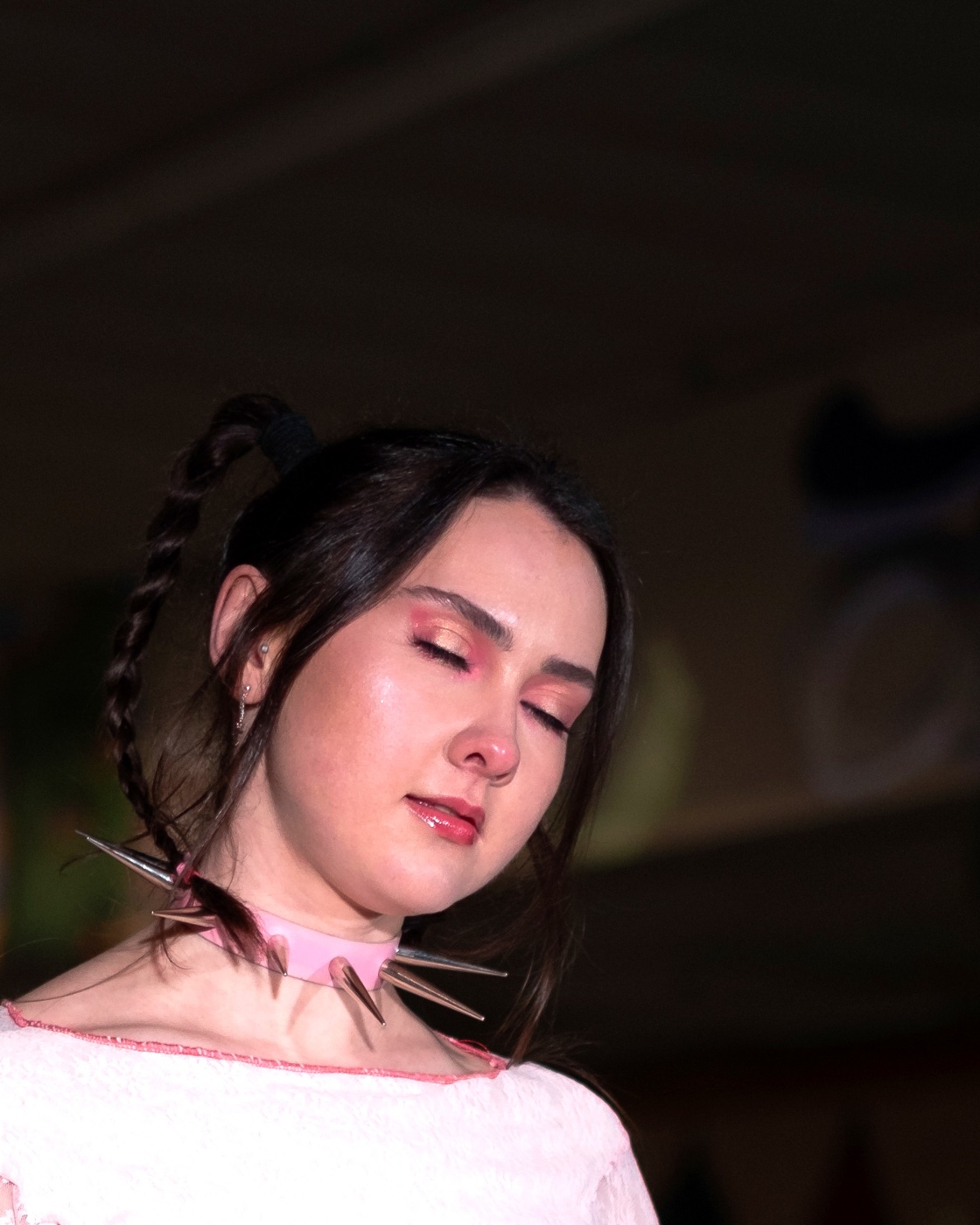 Soft pink editorial look